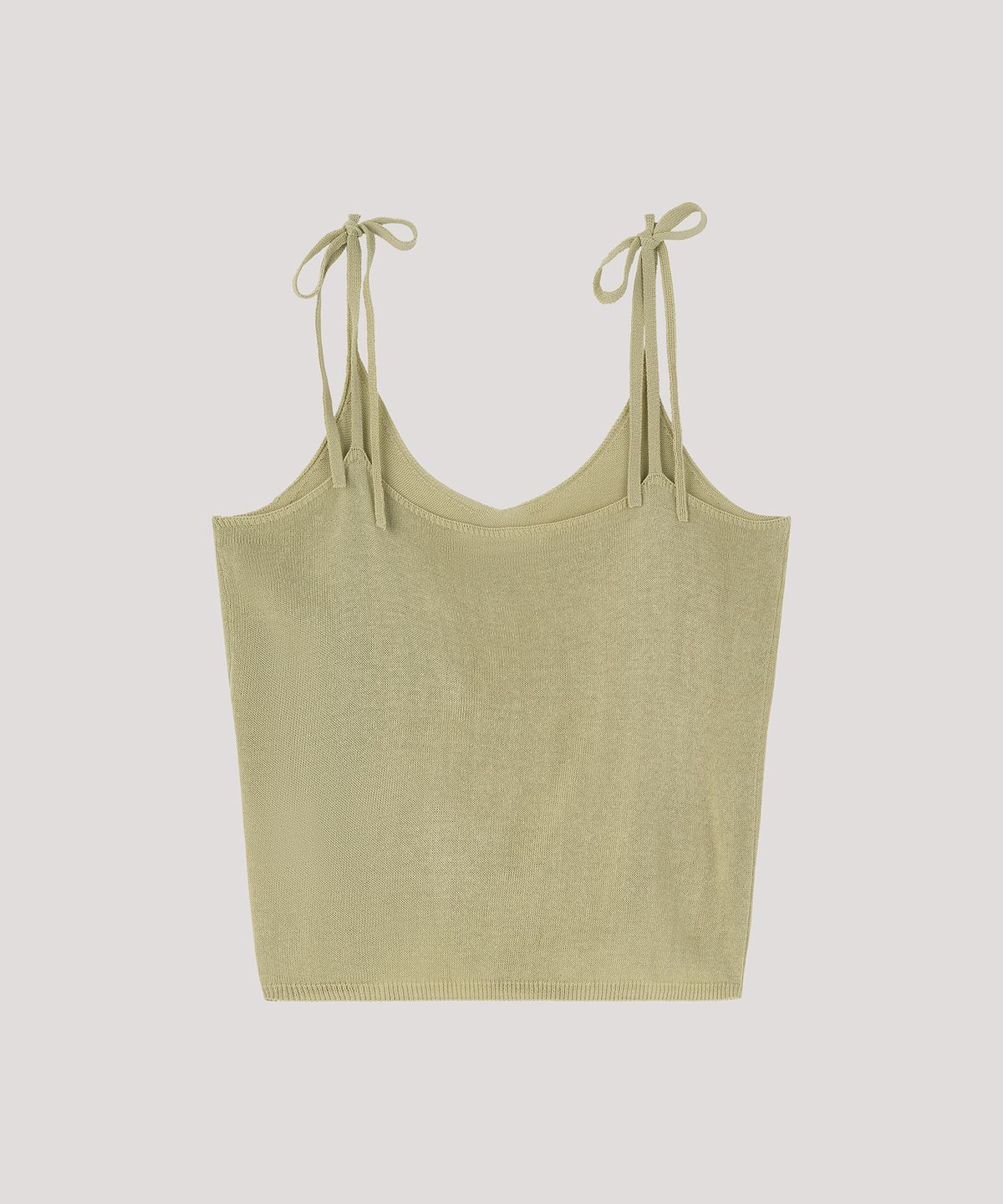 더 릴(THE LILLE) Twoway String Sleeveless Knit_Light Olive
