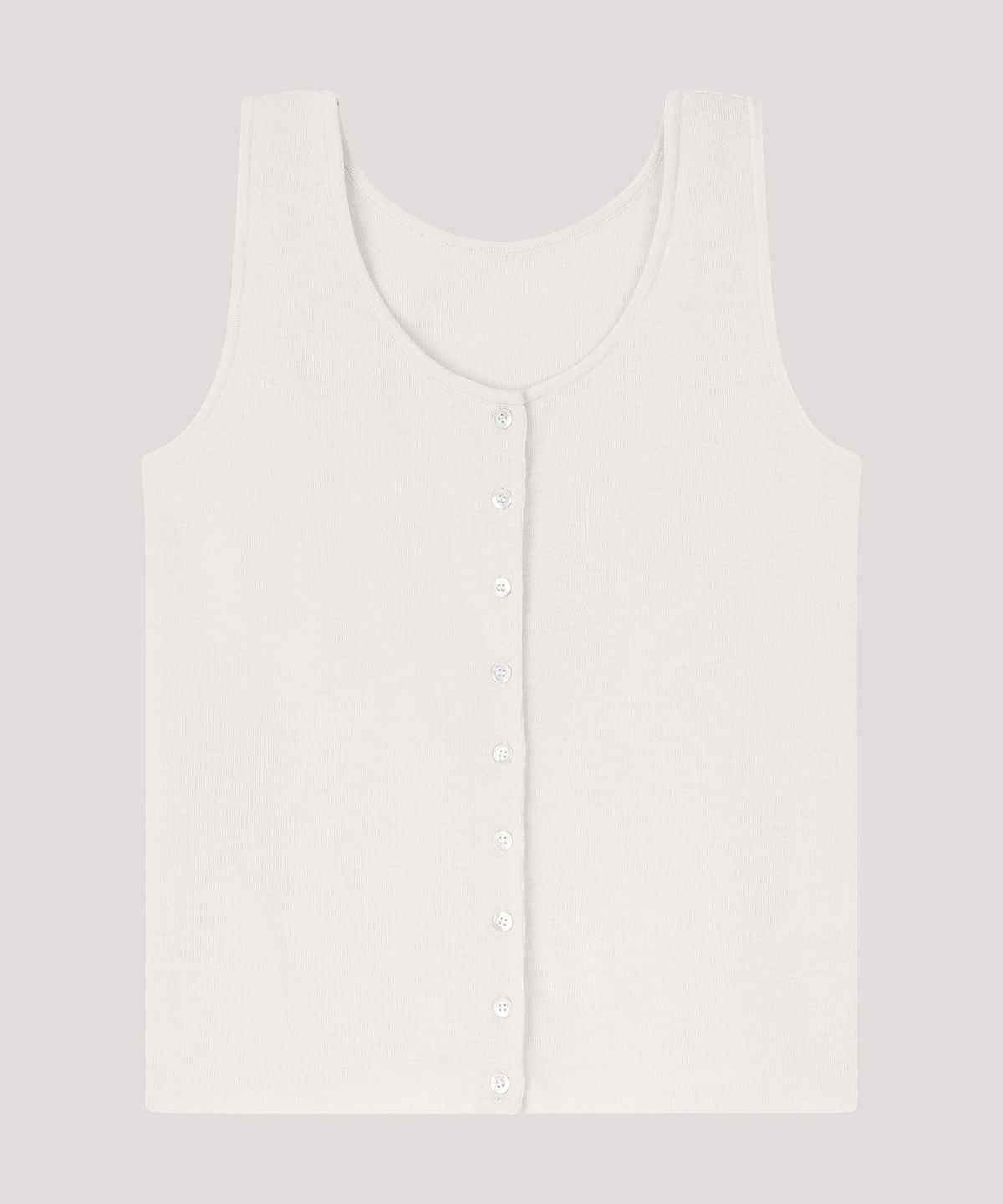 더 릴(THE LILLE) Button Sleeveless Knit_Ivory