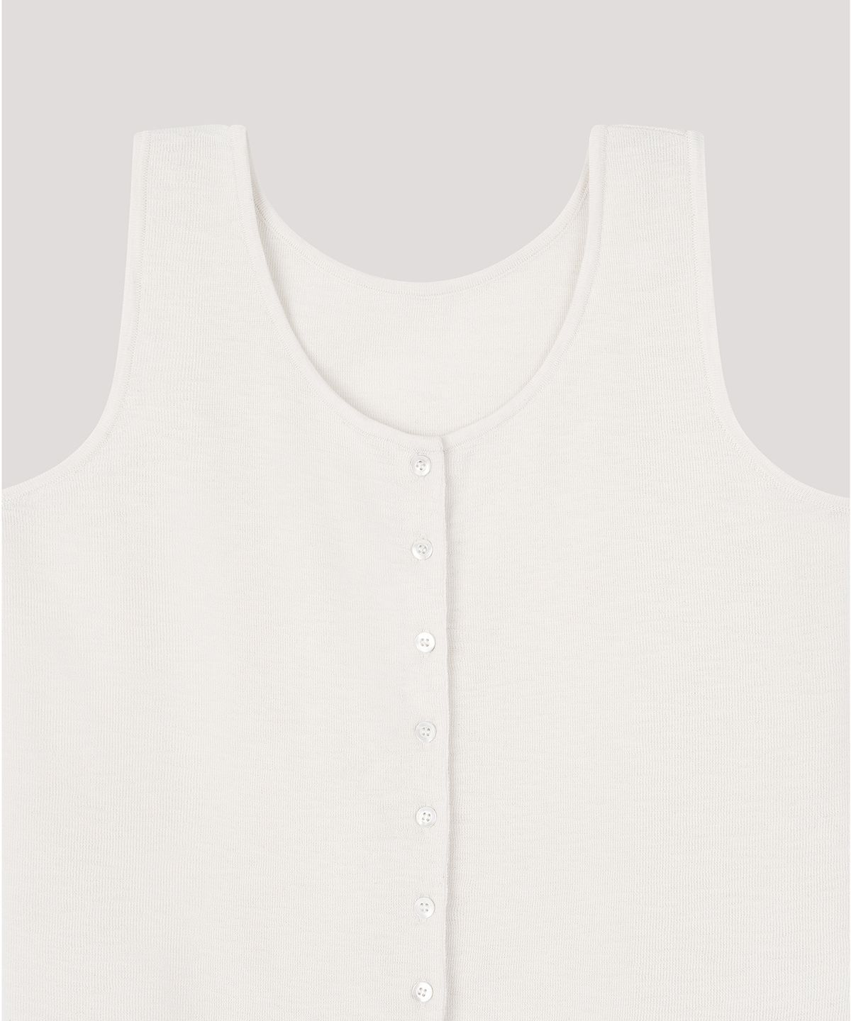 더 릴(THE LILLE) Button Sleeveless Knit_Ivory