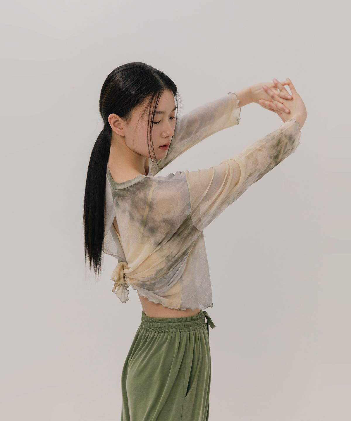 소함소함(SOHAMSOHAM) Dye flow back open cover up