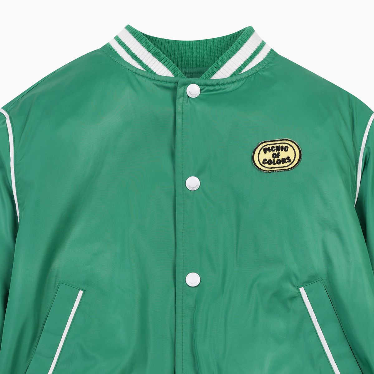 베네통키즈(BENETTONKIDS) 글로시 블루종 점퍼_QAJP02611GN