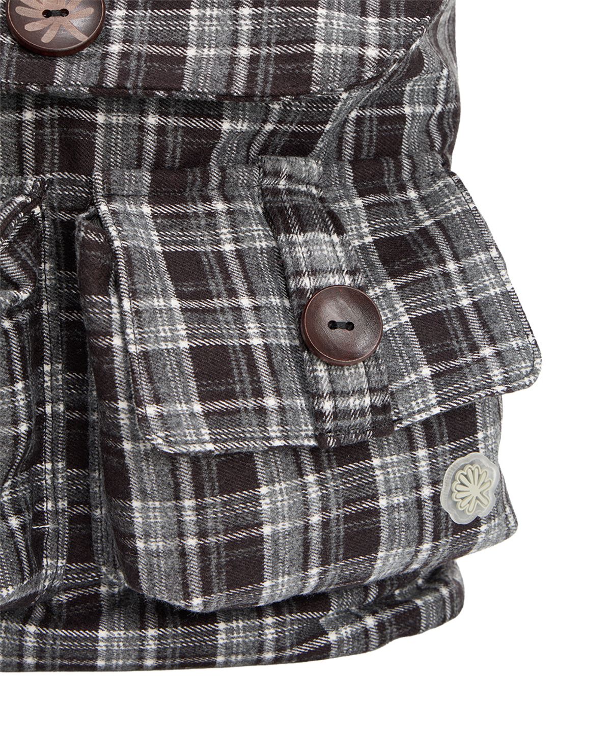 단델(DANDEL) DD plaid check rucksack (BLACK)