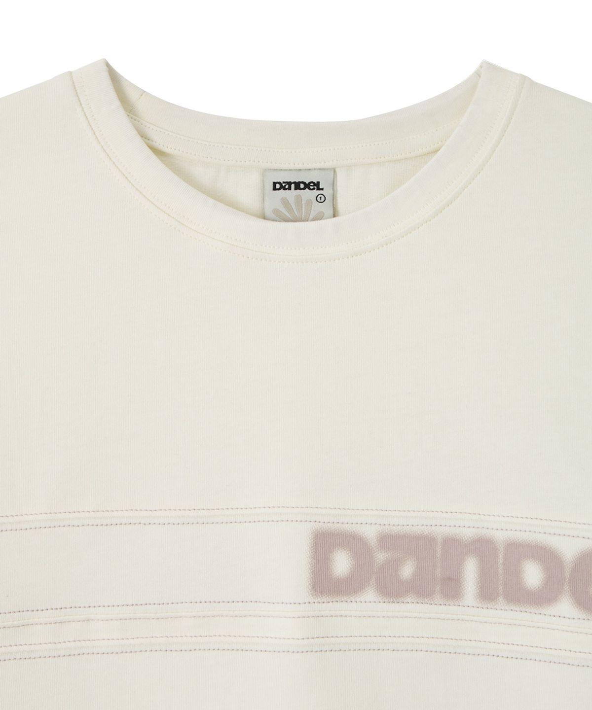 단델(DANDEL) DD front panel long sleeve (WHITE)