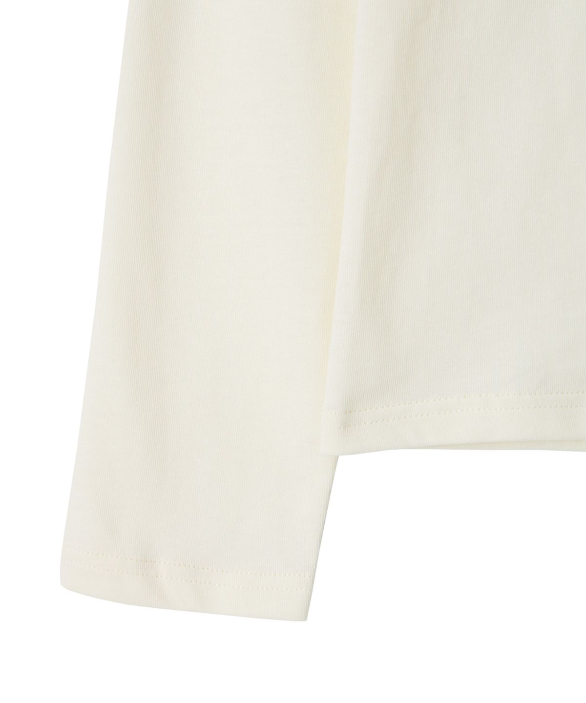 단델(DANDEL) DD front panel long sleeve (WHITE)
