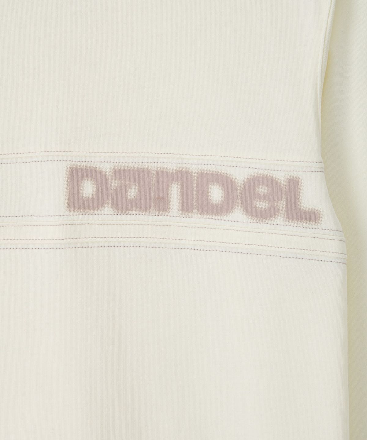 단델(DANDEL) DD front panel long sleeve (WHITE)