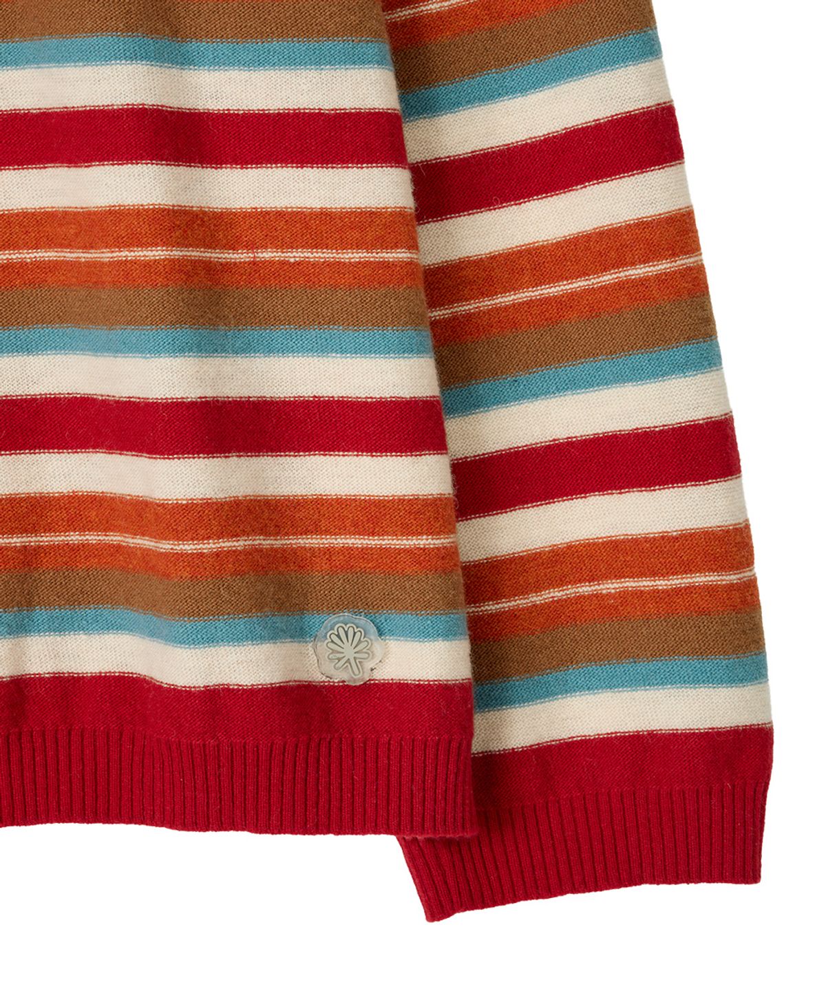 단델(DANDEL) DD mori stripe damaged knit (RED)