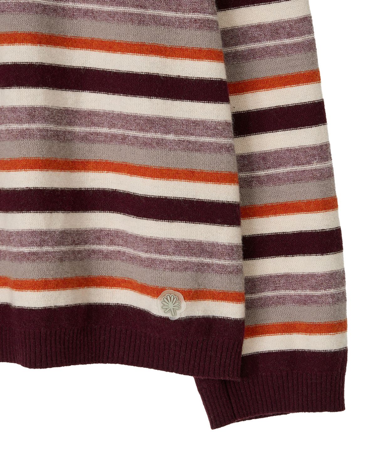 단델(DANDEL) DD mori stripe damaged knit (PURPLE)