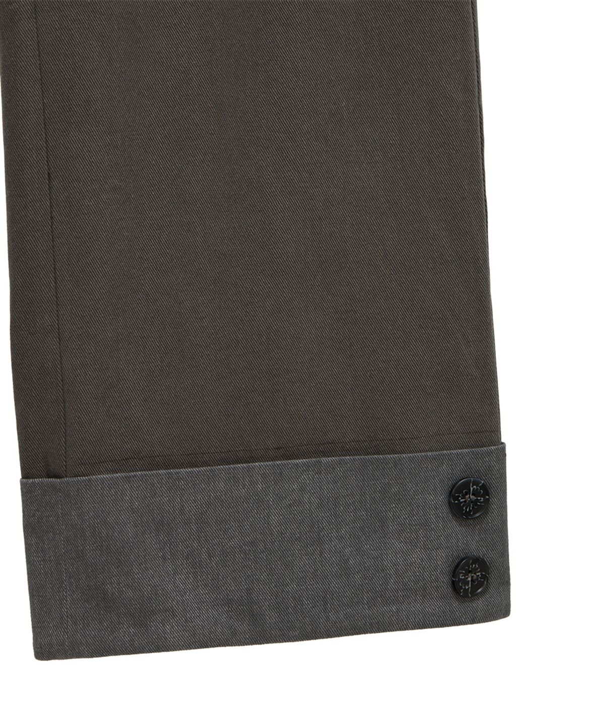 단델(DANDEL) DD dyed fatigue roll-up pants (CHARCOAL)