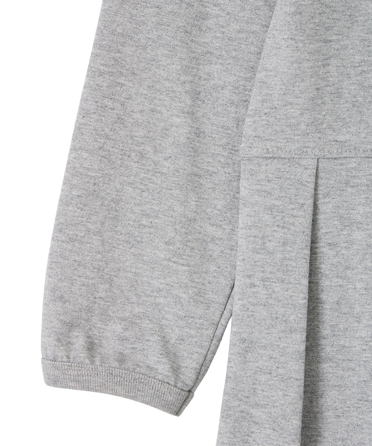단델(DANDEL) DD henley neck pleated midi dress (GREY)