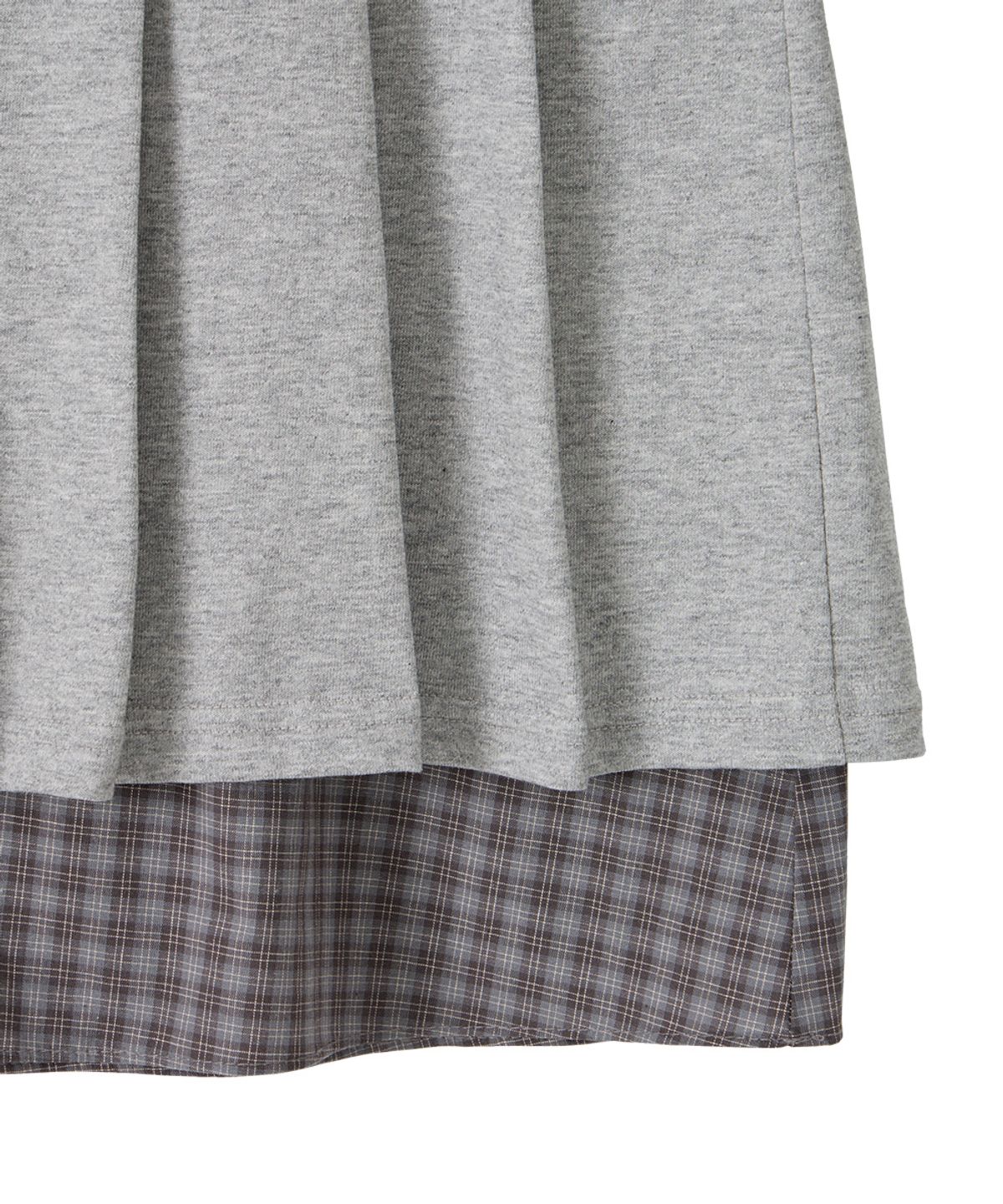 단델(DANDEL) DD henley neck pleated midi dress (GREY)
