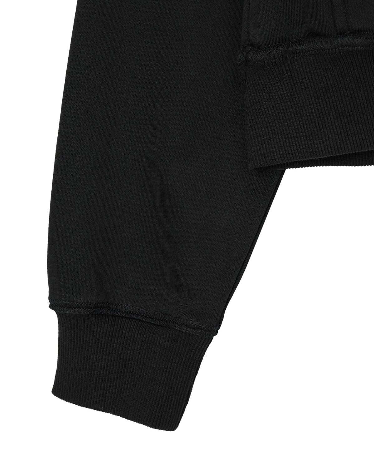 단델(DANDEL) DD chest panel hoodie zip-up (BLACK)