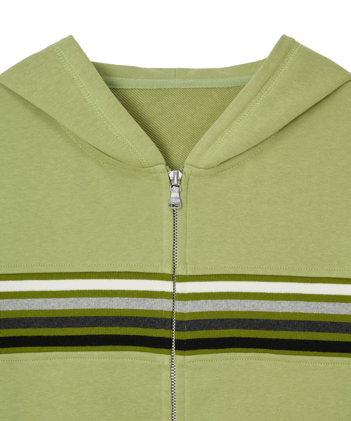 단델(DANDEL) DD chest panel hoodie zip-up (OLIVE)
