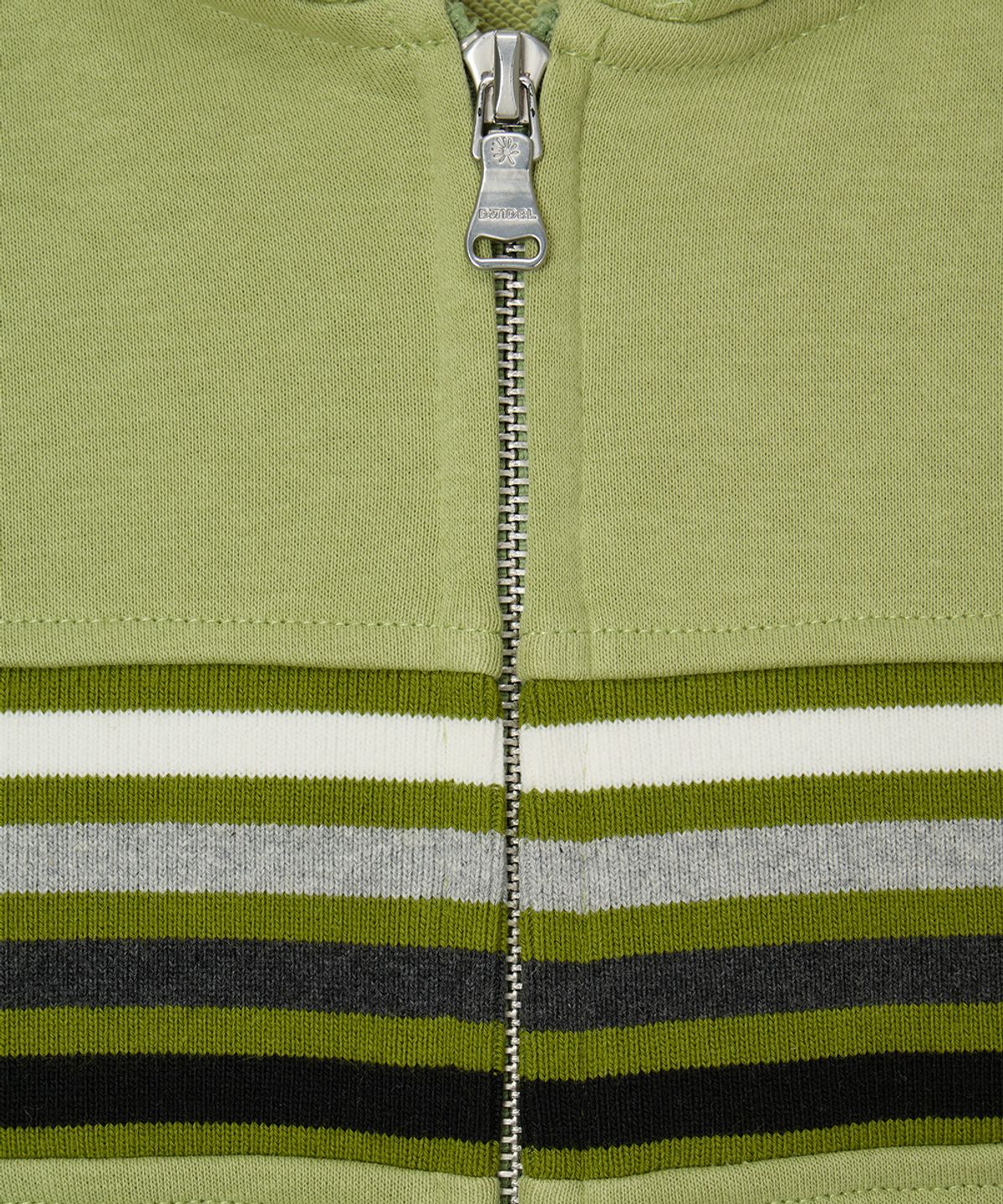 단델(DANDEL) DD chest panel hoodie zip-up (OLIVE)