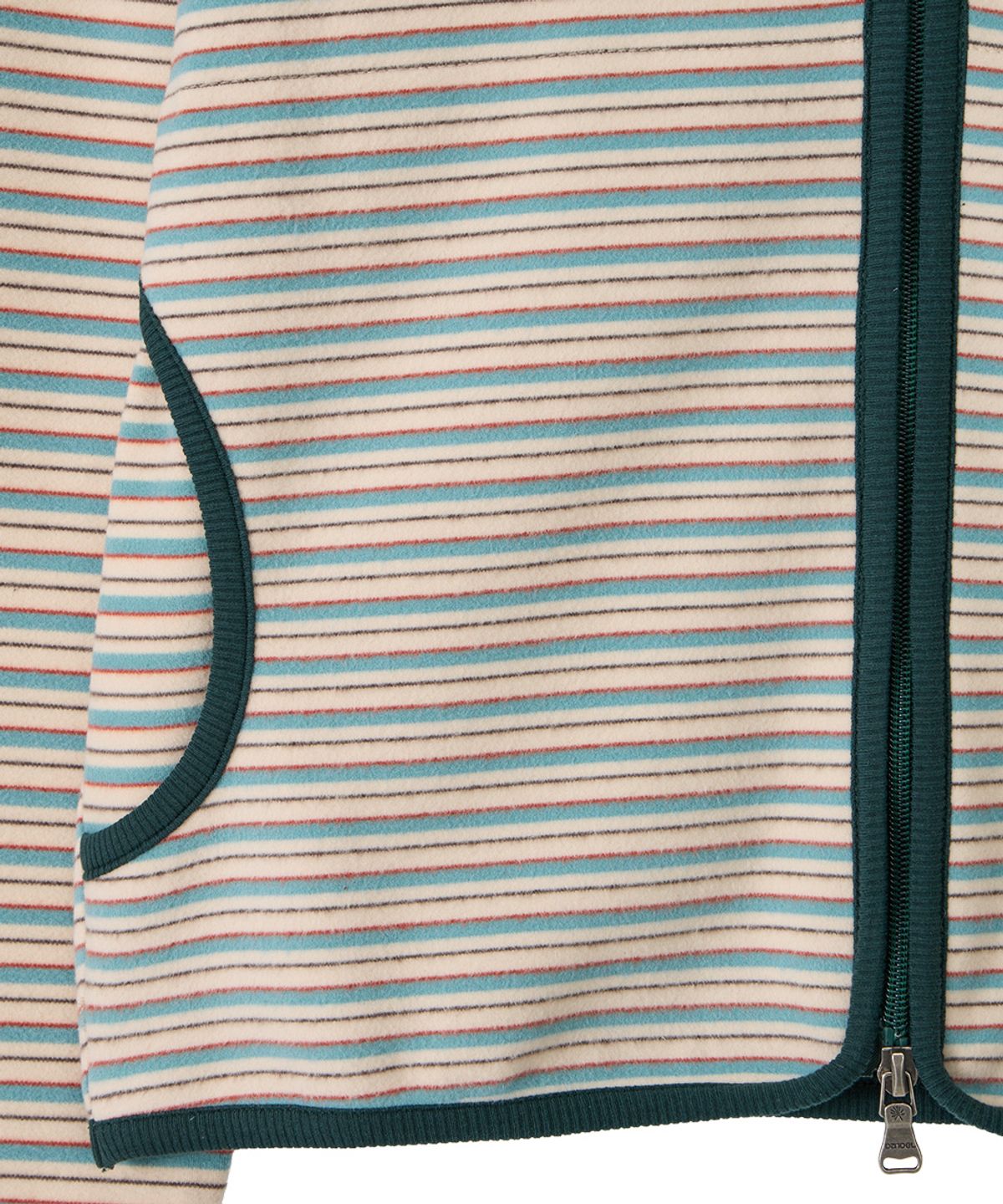 단델(DANDEL) DD stripe trim hoodie zip-up (MINT)