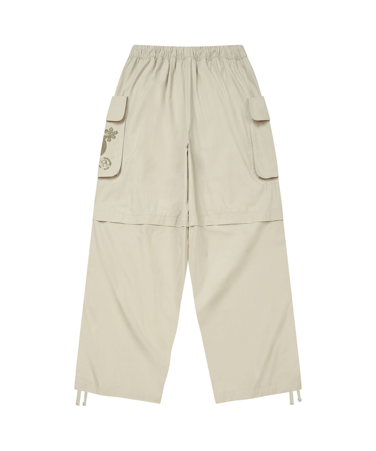 엘엠알(LMR) 셔링 포인트 스트링 카고 팬츠 BEIGE