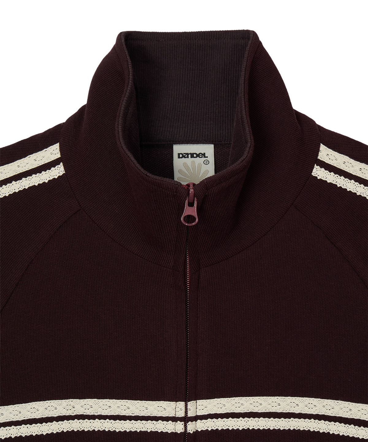 단델(DANDEL) DD rib panel track jacket (PURPLE)