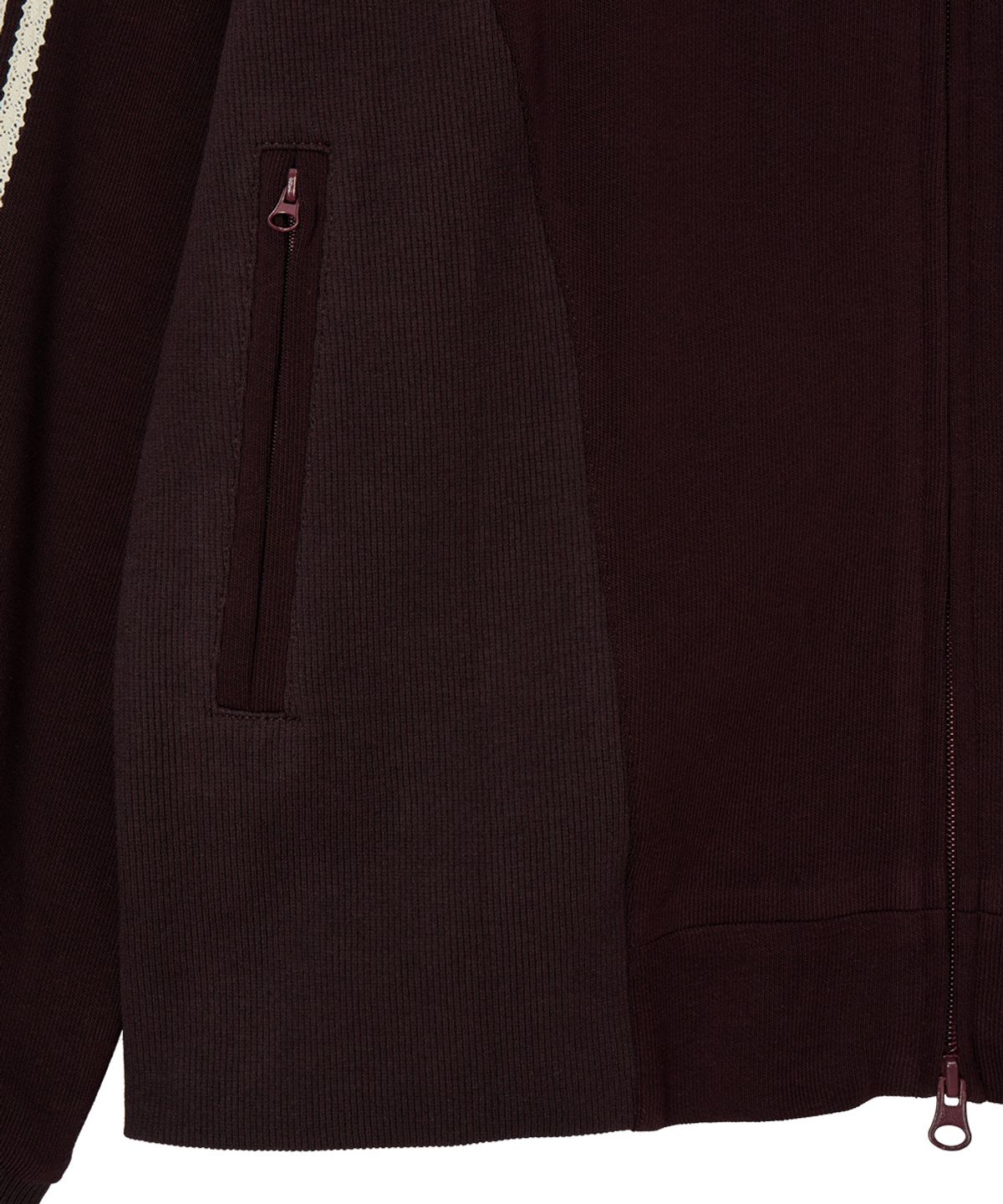 단델(DANDEL) DD rib panel track jacket (PURPLE)