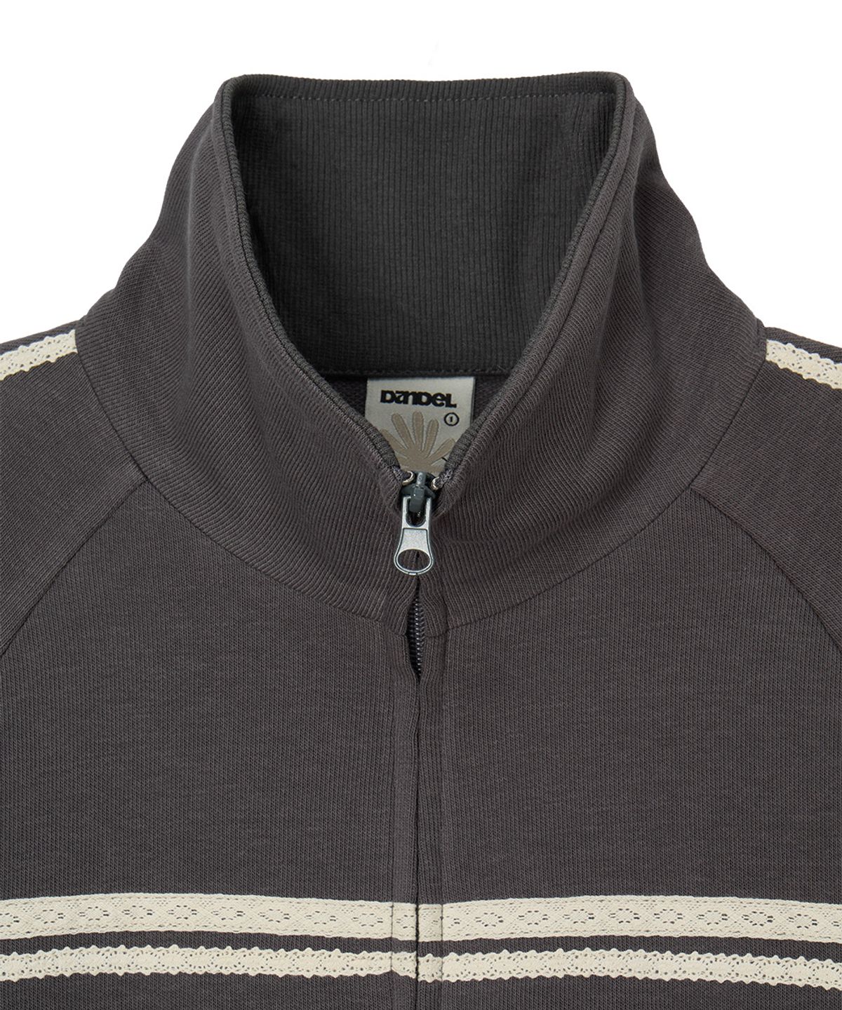 단델(DANDEL) DD rib panel track jacket (CHARCOAL)