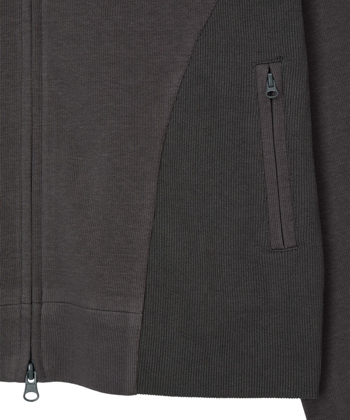단델(DANDEL) DD rib panel track jacket (CHARCOAL)