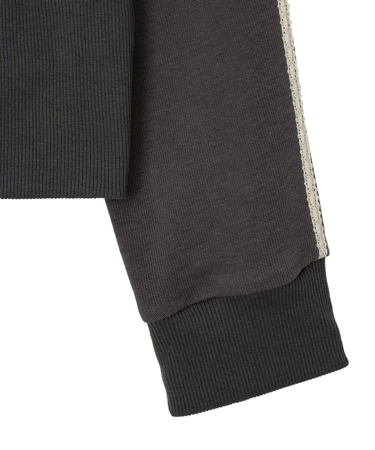 단델(DANDEL) DD rib panel track jacket (CHARCOAL)