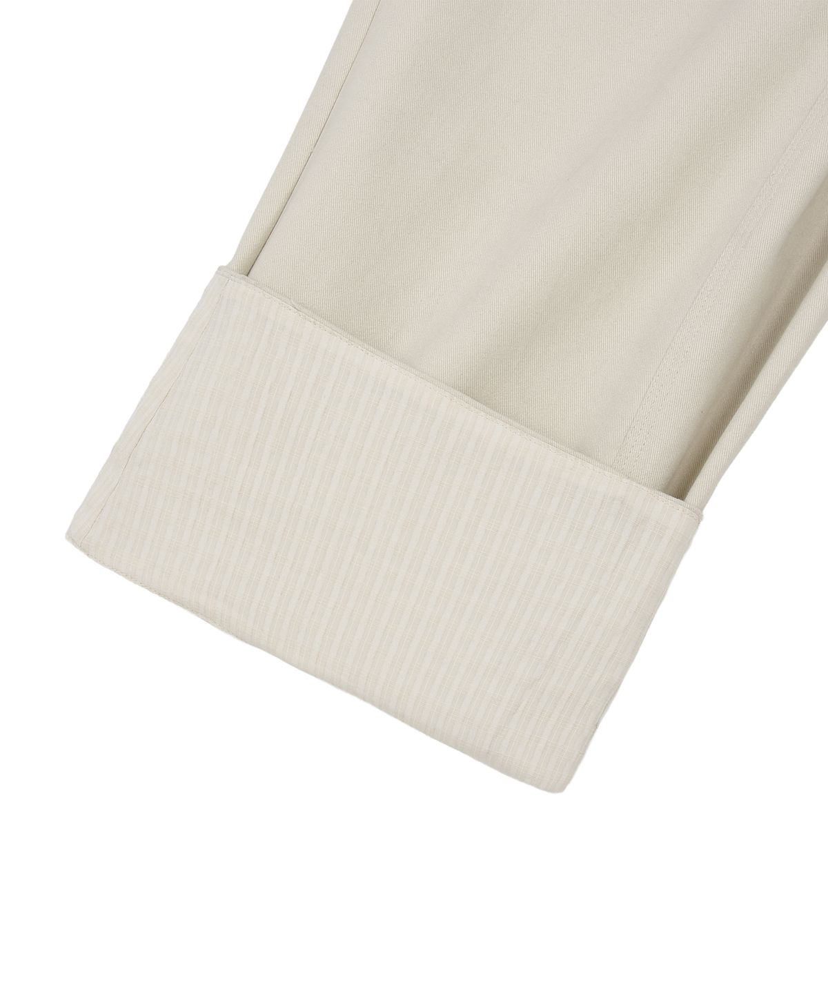 엘엠알(LMR) 체크 아플리케 롤업 투웨이 벌룬 팬츠 LIGHT BEIGE
