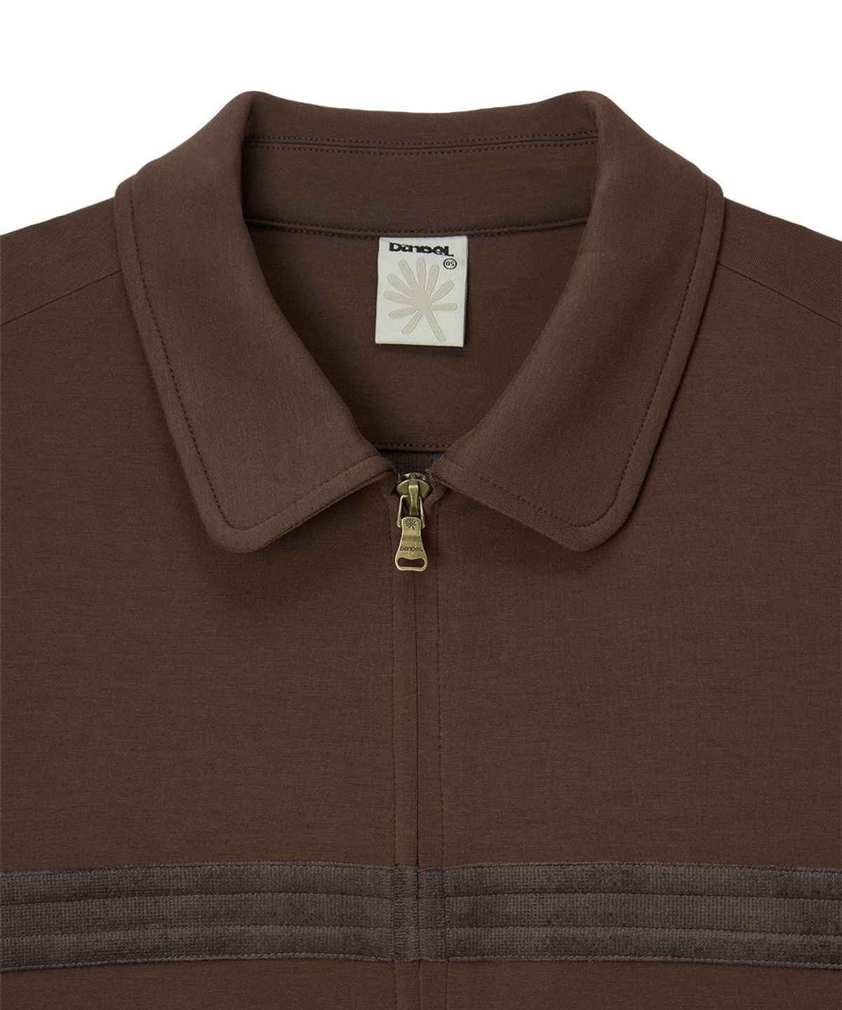 단델(DANDEL) DD binding sweat collar jacket (BROWN)