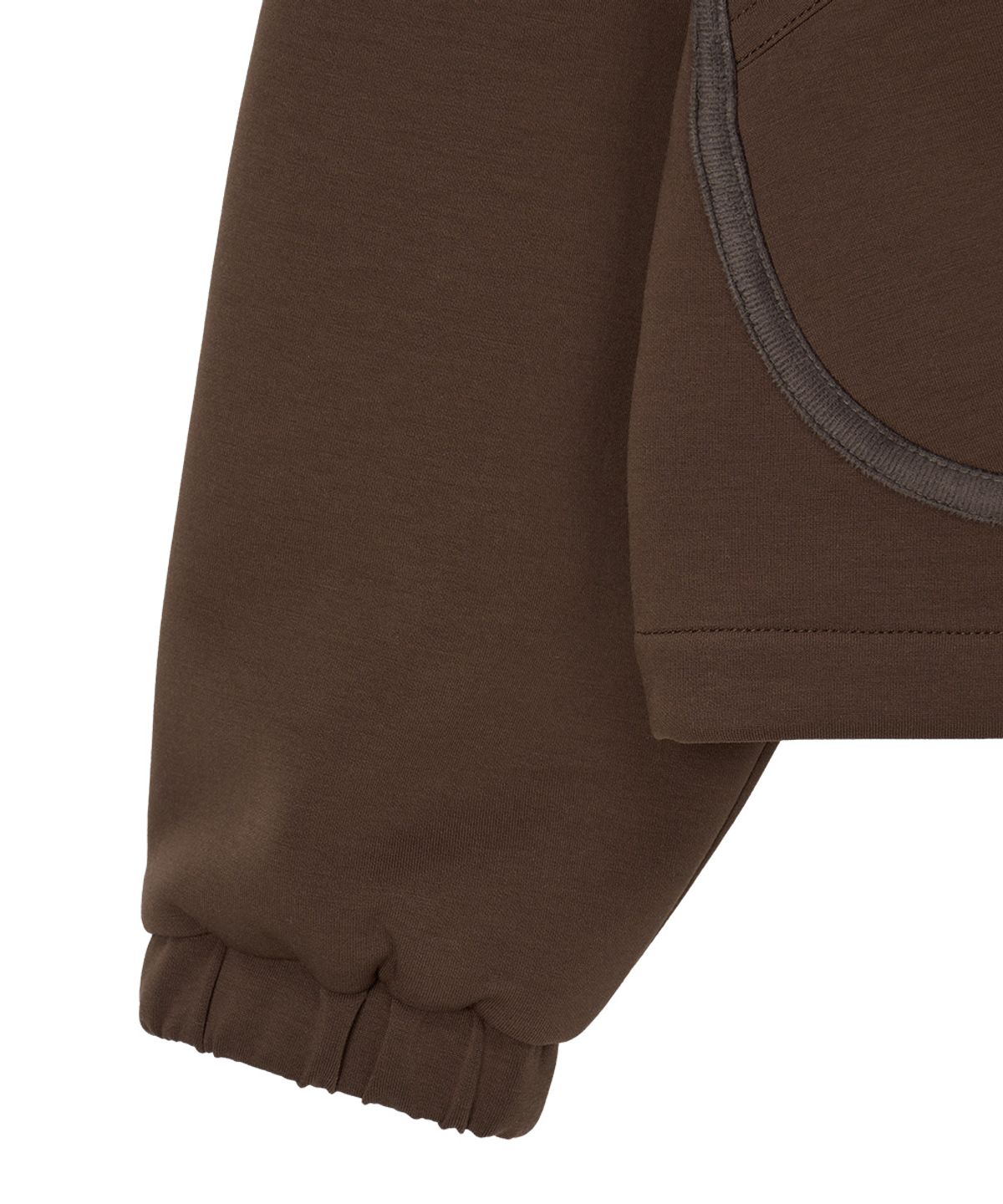 단델(DANDEL) DD binding sweat collar jacket (BROWN)