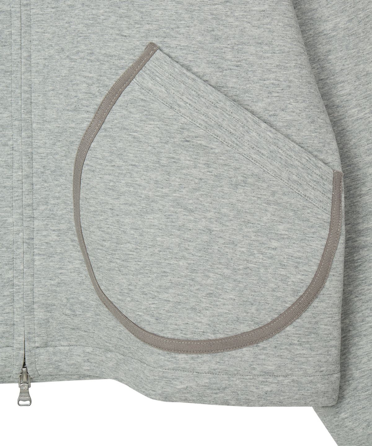 단델(DANDEL) DD binding sweat collar jacket (GREY)