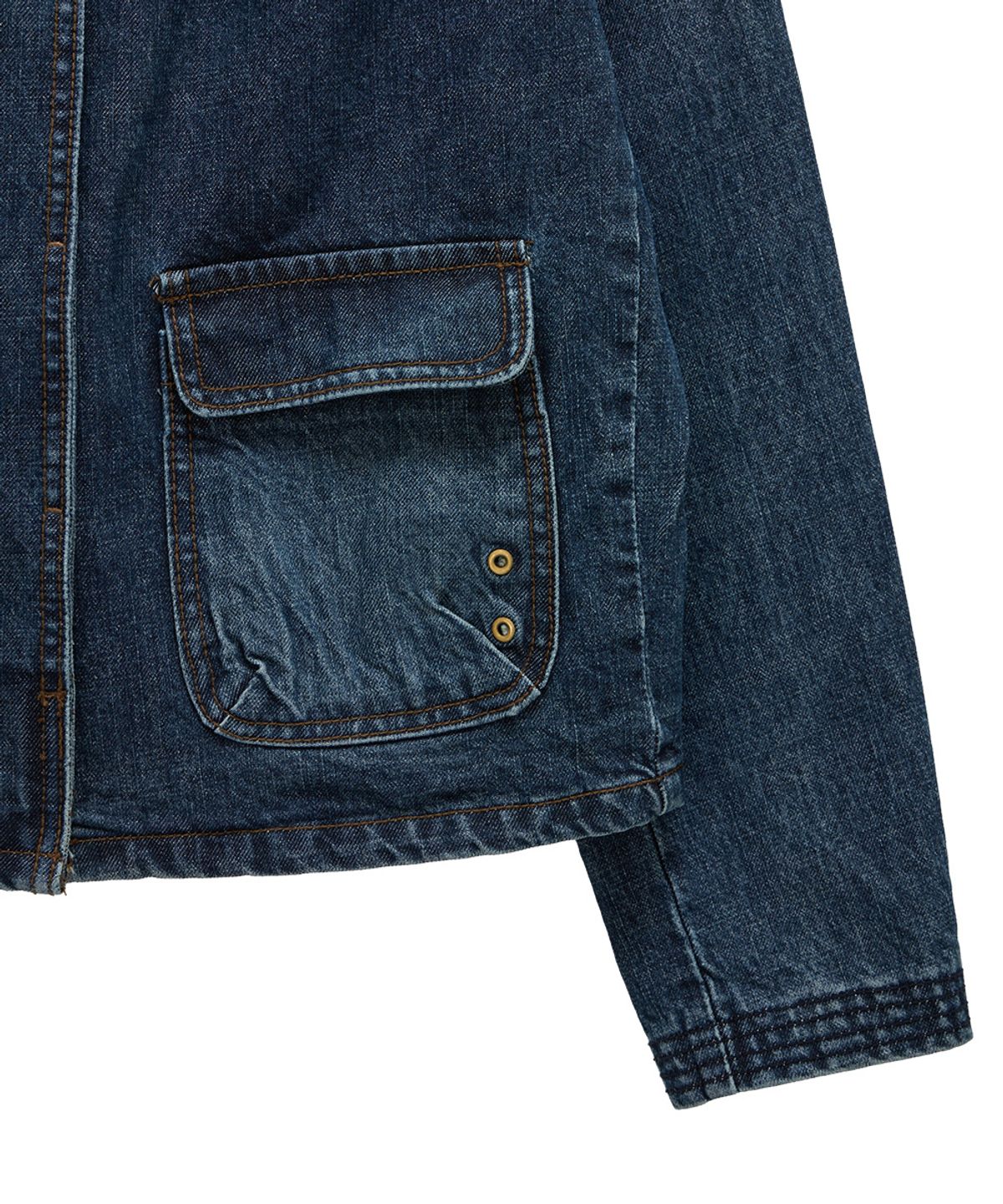 단델(DANDEL) DD four-stitch denim jacket (INDIGO)