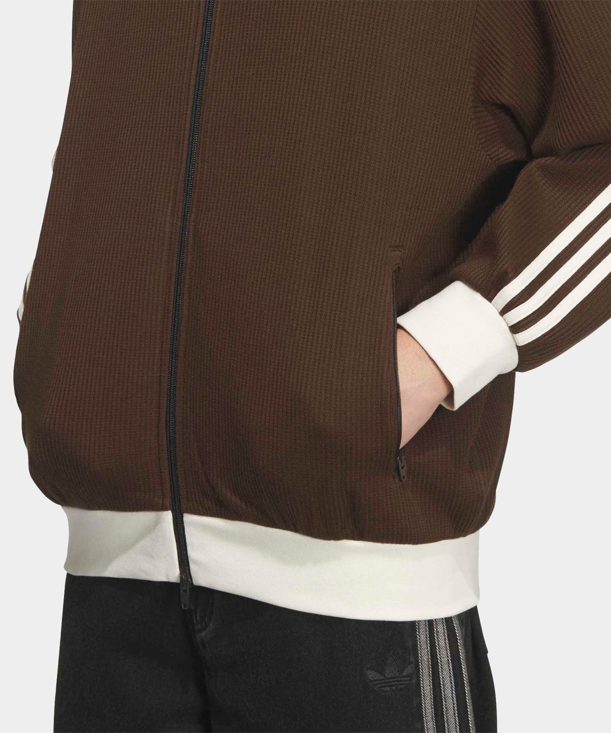 아디다스(ADIDAS) 와플 클래식 트랙탑 - 다크브라운 / KQ6865