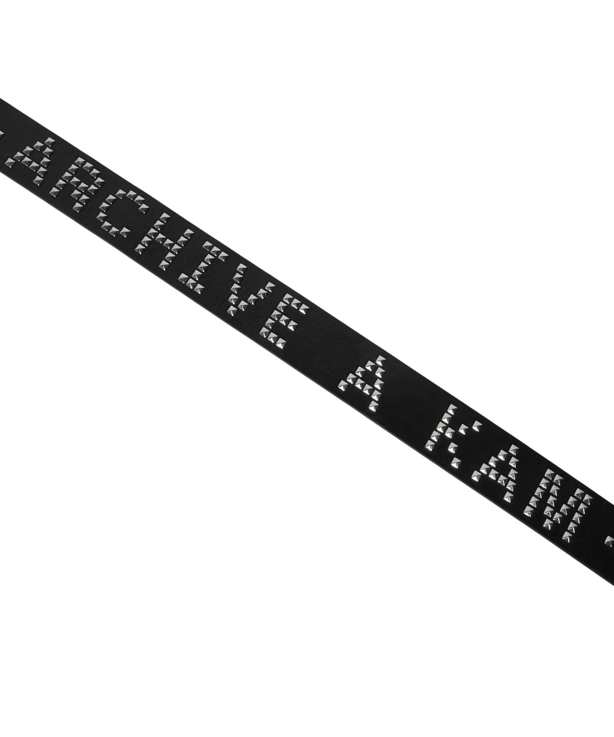 아캄(AAKAM) Square Studded Logo Belt (Black)