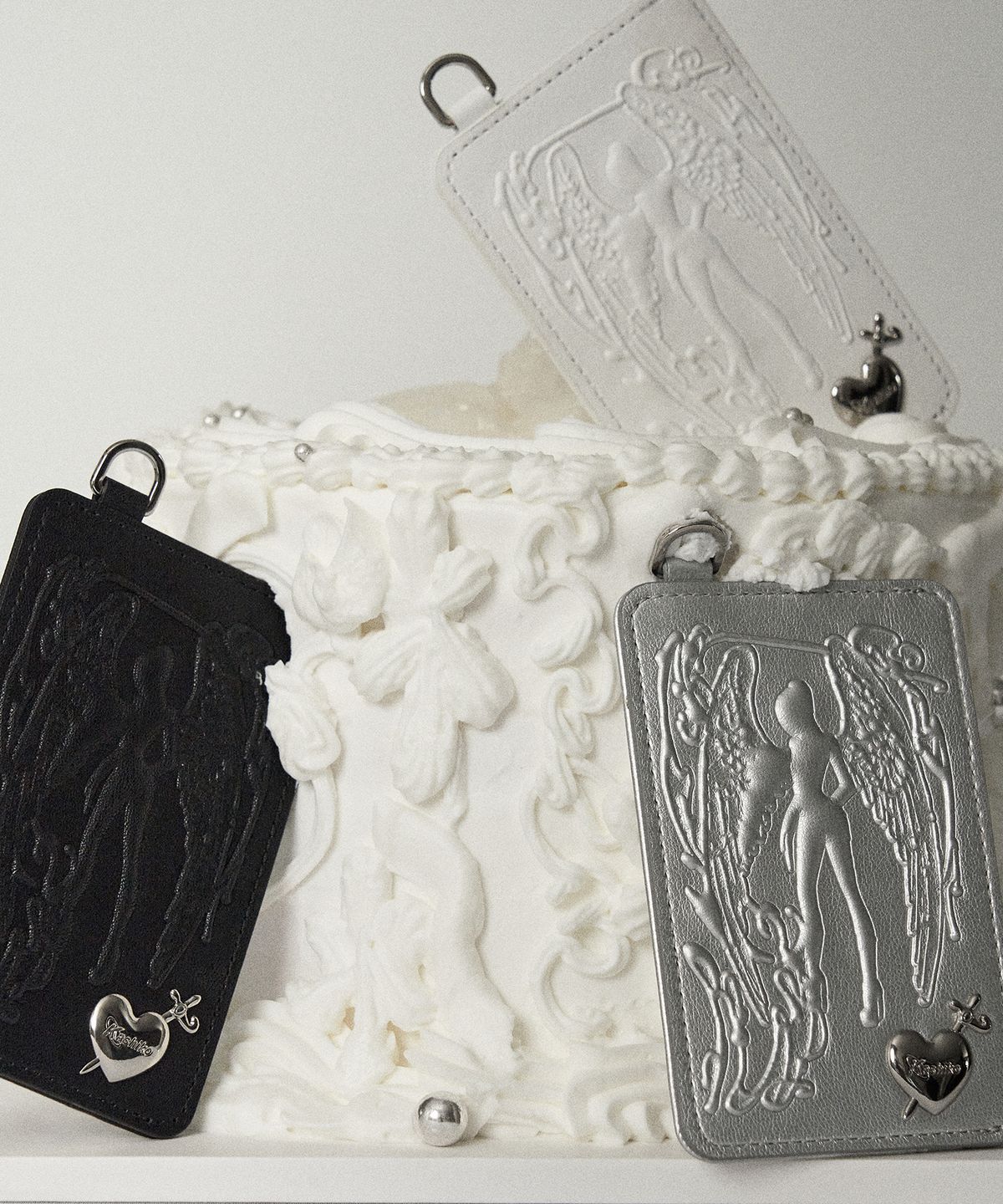 카시코(KASHIKO) Angel Heart Card Holder Black