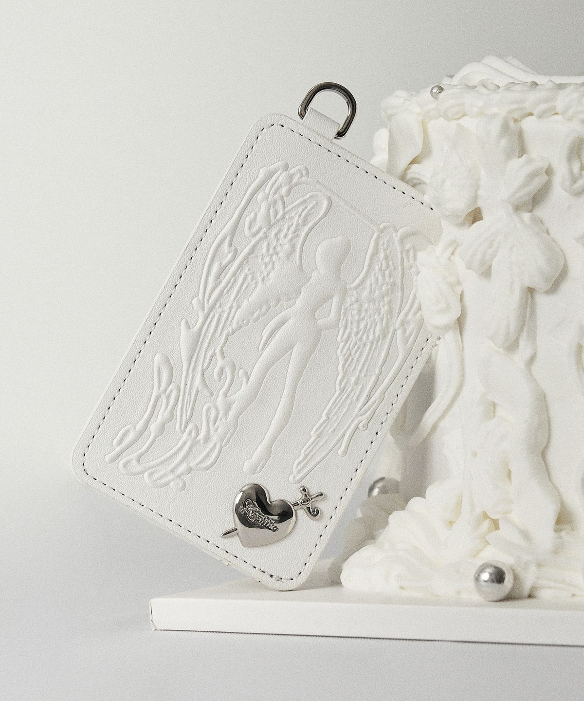 카시코(KASHIKO) Angel Heart Card Holder White