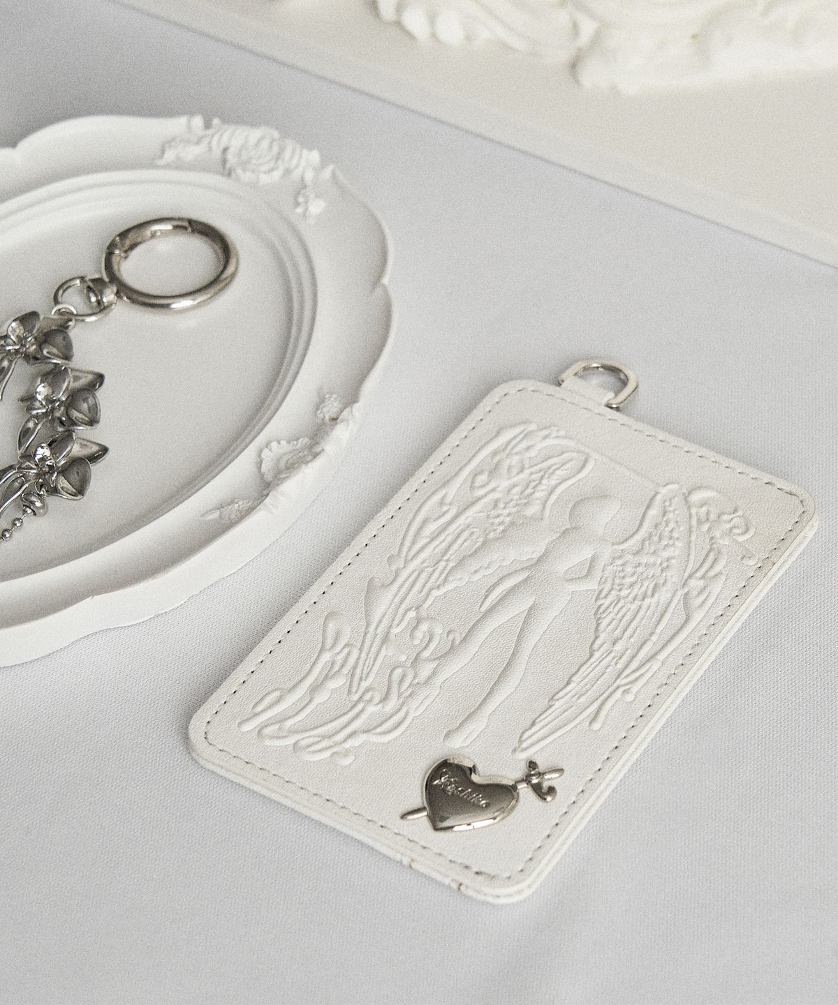카시코(KASHIKO) Angel Heart Card Holder White
