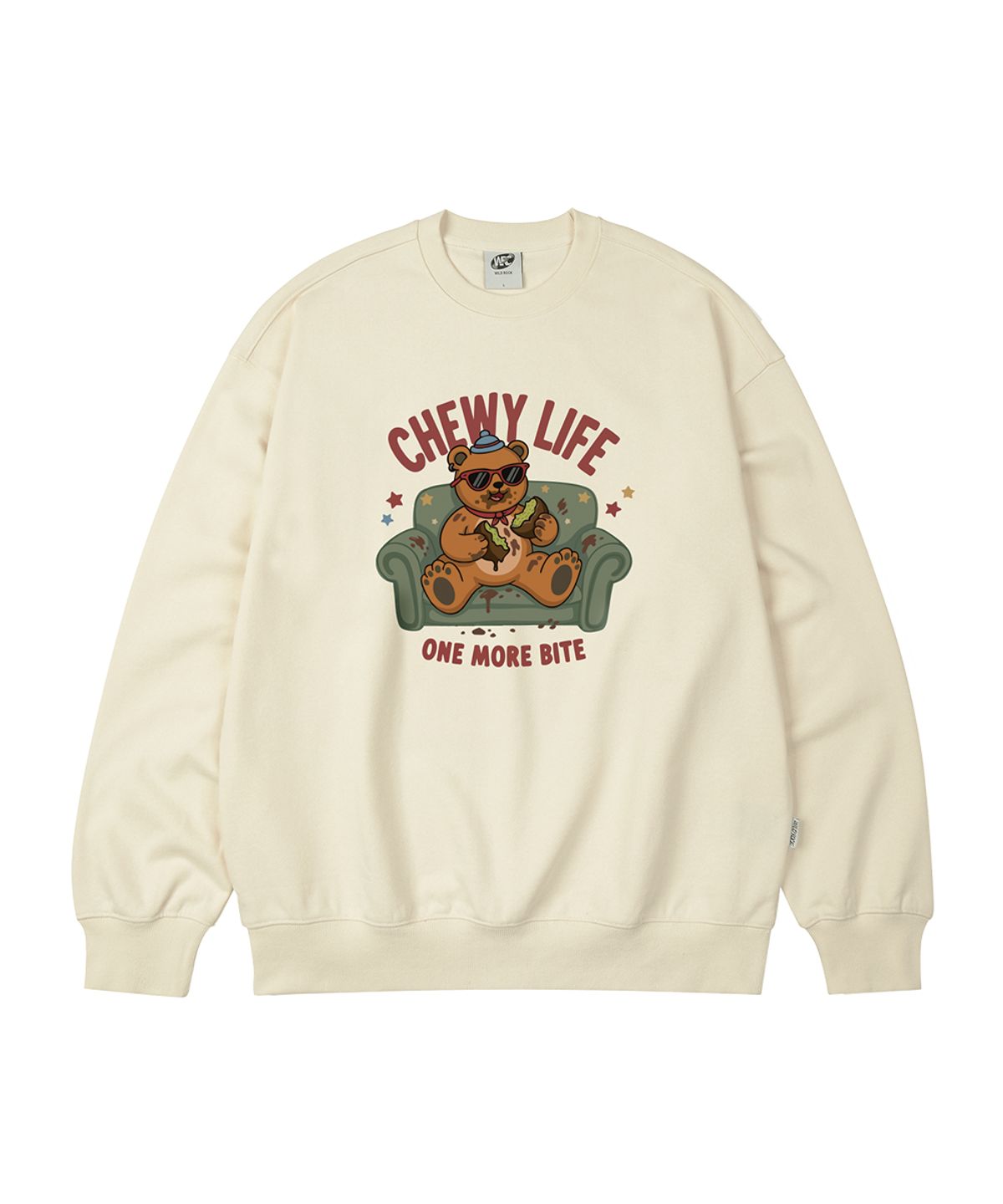 와일드락(WILDROCK) Chewy Life Bear 오버핏 맨투맨_4 COL (크롭/기본)