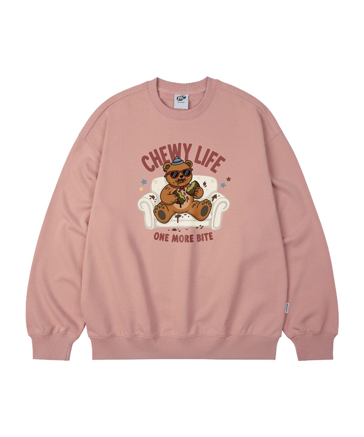 와일드락(WILDROCK) Chewy Life Bear 오버핏 맨투맨_4 COL (크롭/기본)