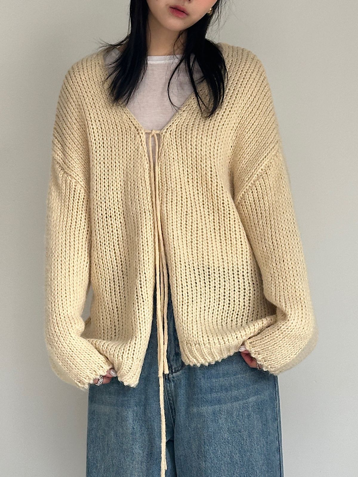 아포엠(APOEM) Loop Knit Cardigan (2C)