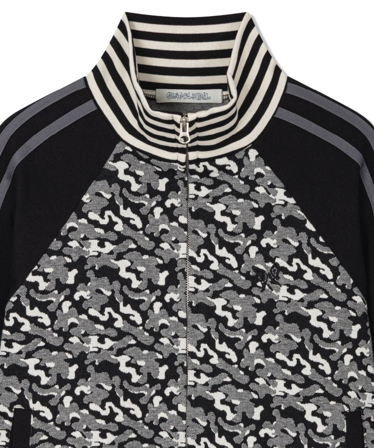 구월십일(GUWOLSIBIL) MILITARY RAGLAN ZIP-UP BLACK