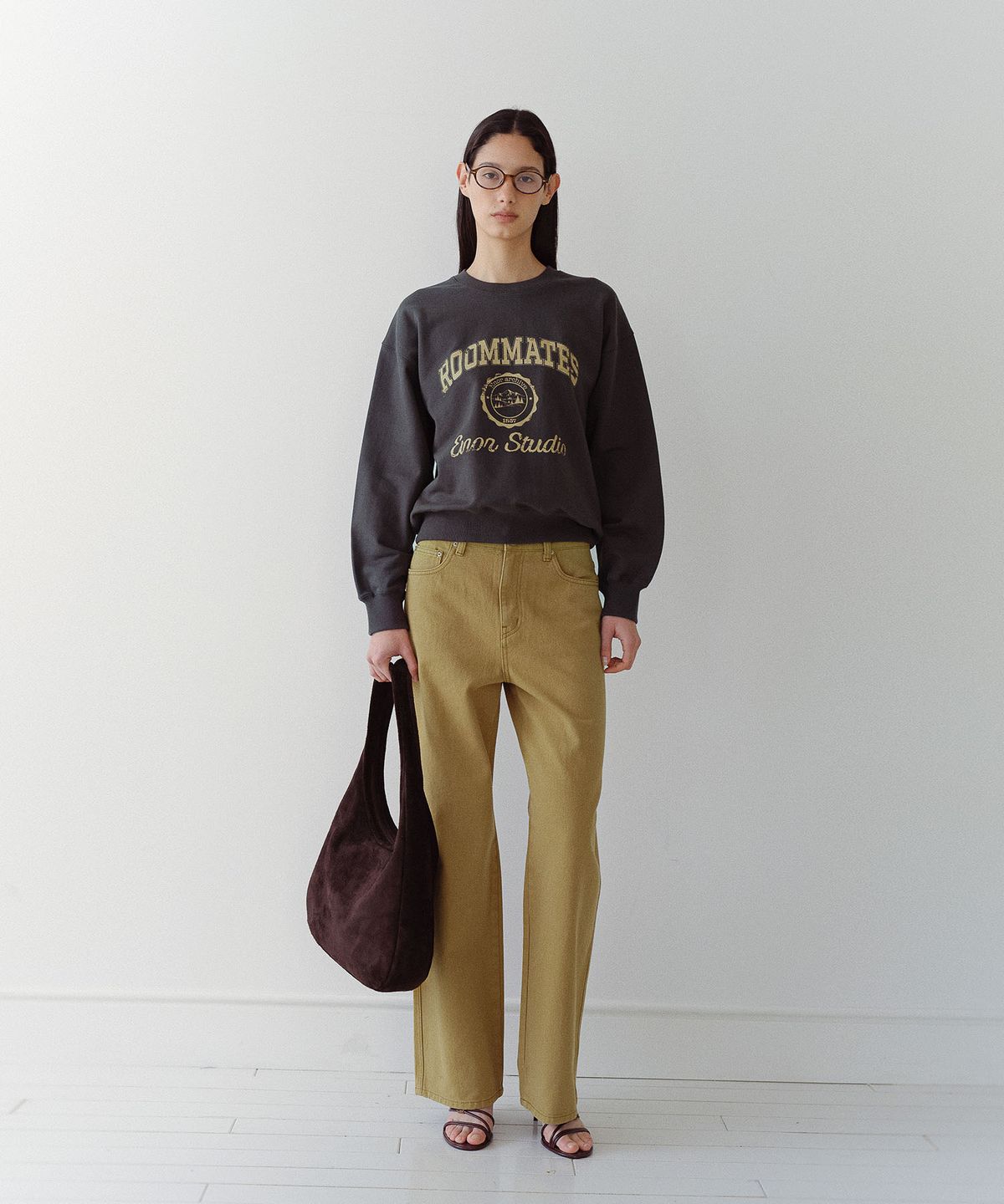 엔오르(EN OR) ROOMMATES SWEATSHIRT - DARK GREY