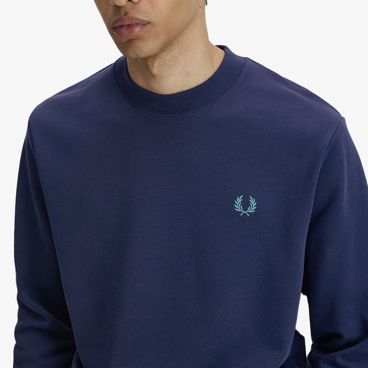 프레드페리(FRED PERRY) [Baseline] 크루넥 스웻셔츠 - 테니스블루/스노우화이트/딥민트 AFPM2617535-86A