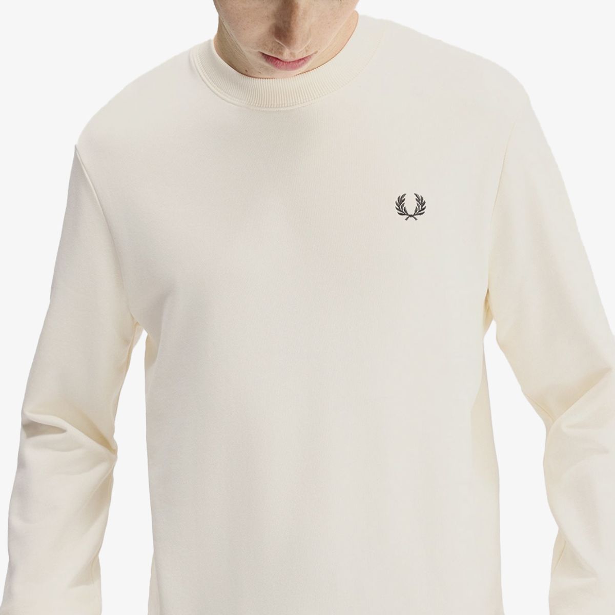 프레드페리(FRED PERRY) [Baseline] 크루넥 스웻셔츠 - 에크루/옥스블러드/그래스루츠 AFPM2617535-84A
