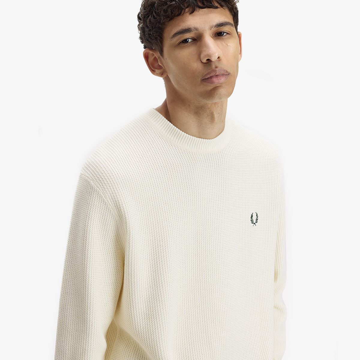 프레드페리(FRED PERRY) [Sport] 텍스쳐드 니트 - 에크루 AFPM2612318-560