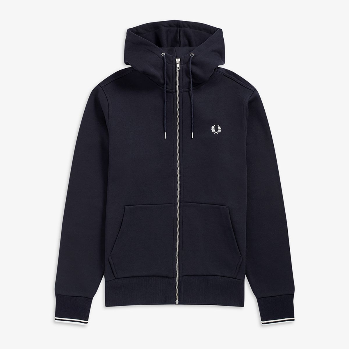 프레드페리(FRED PERRY) [Sport] 후드 집스루 스웻셔츠 - 네이비 AFPM2G97536-795