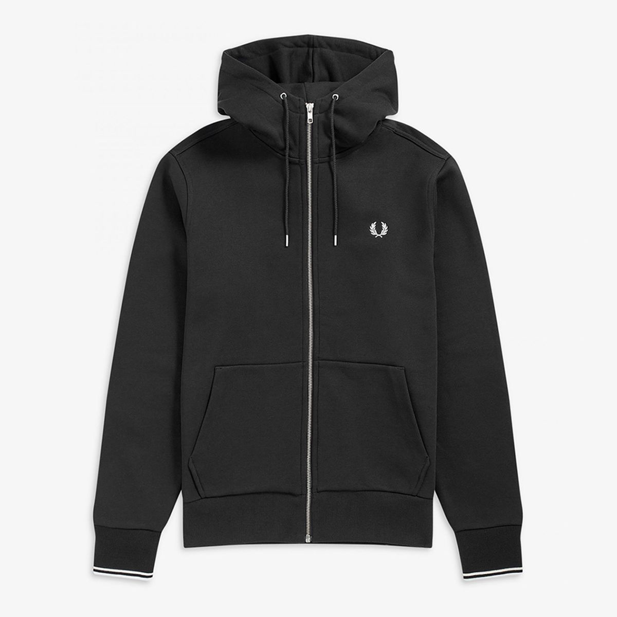 프레드페리(FRED PERRY) [Sport] 후드 집스루 스웻셔츠 - 블랙 AFPM2G97536-198