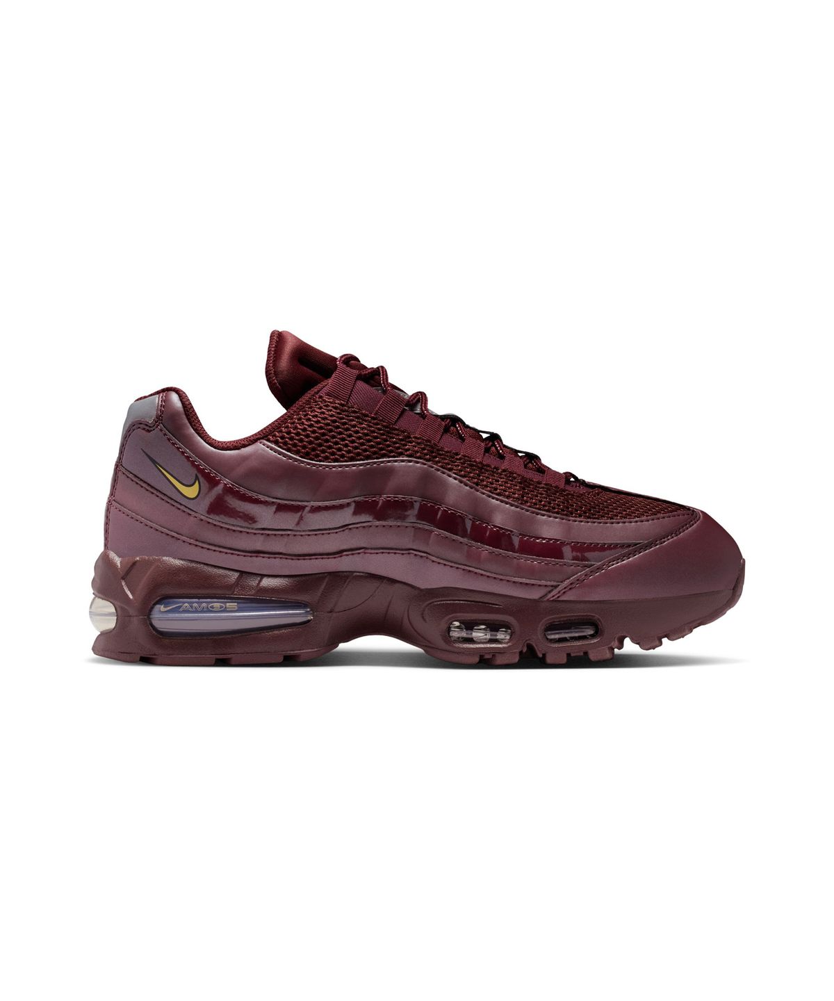 나이키(NIKE) 에어 맥스 95 M - 버건디 크러시:블랙:메탈릭 실버:메탈릭 골드 / IB6830-601
