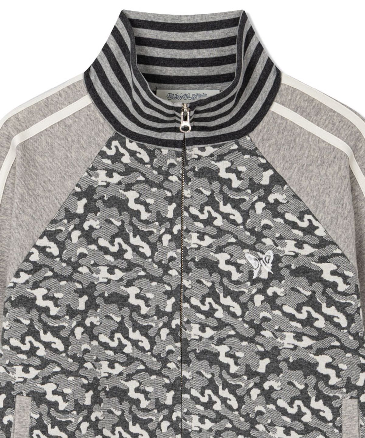 구월십일(GUWOLSIBIL) MILITARY RAGLAN ZIP-UP MELANGE GREY