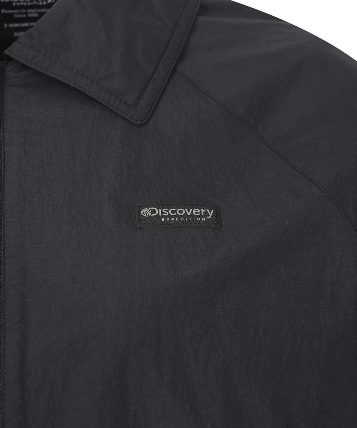 디스커버리 익스페디션(DISCOVERY EXPEDITION) 여성 프레시벤트 카라형 크롭 바람막이 (BLACK)
