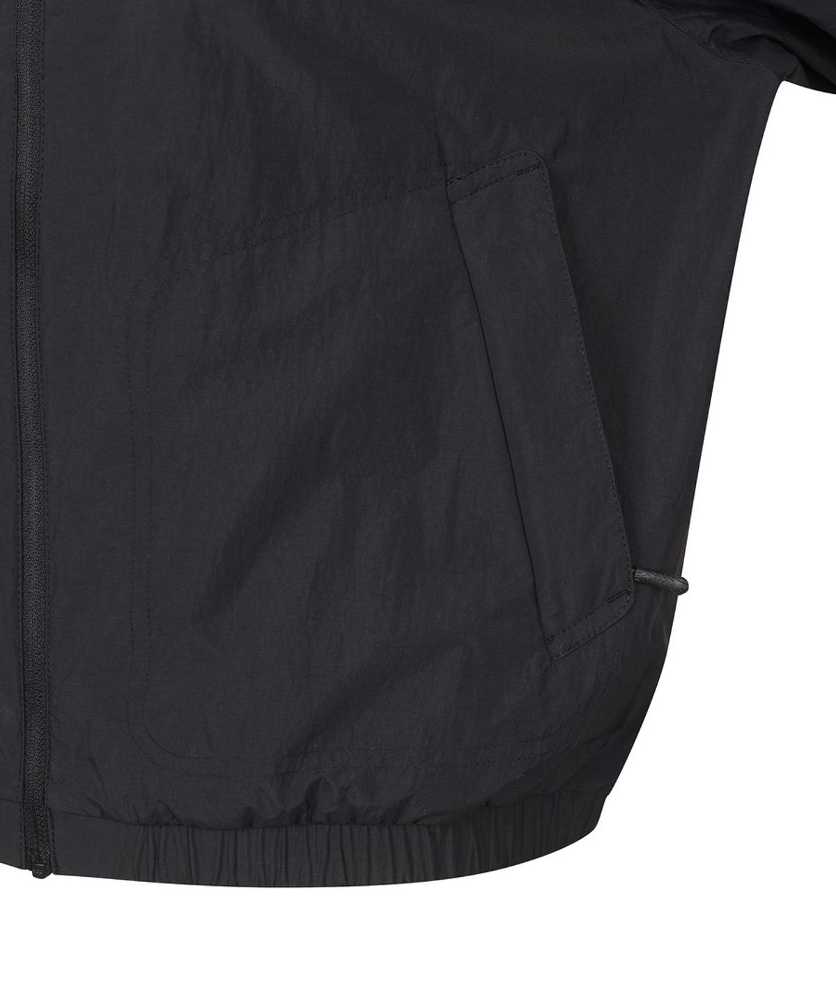 디스커버리 익스페디션(DISCOVERY EXPEDITION) 여성 프레시벤트 카라형 크롭 바람막이 (BLACK)
