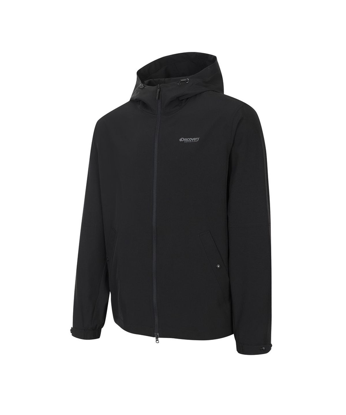 디스커버리 익스페디션(DISCOVERY EXPEDITION) 남성 프레시벤트 경량 우븐 트레이닝 후드 자켓 (BLACK)