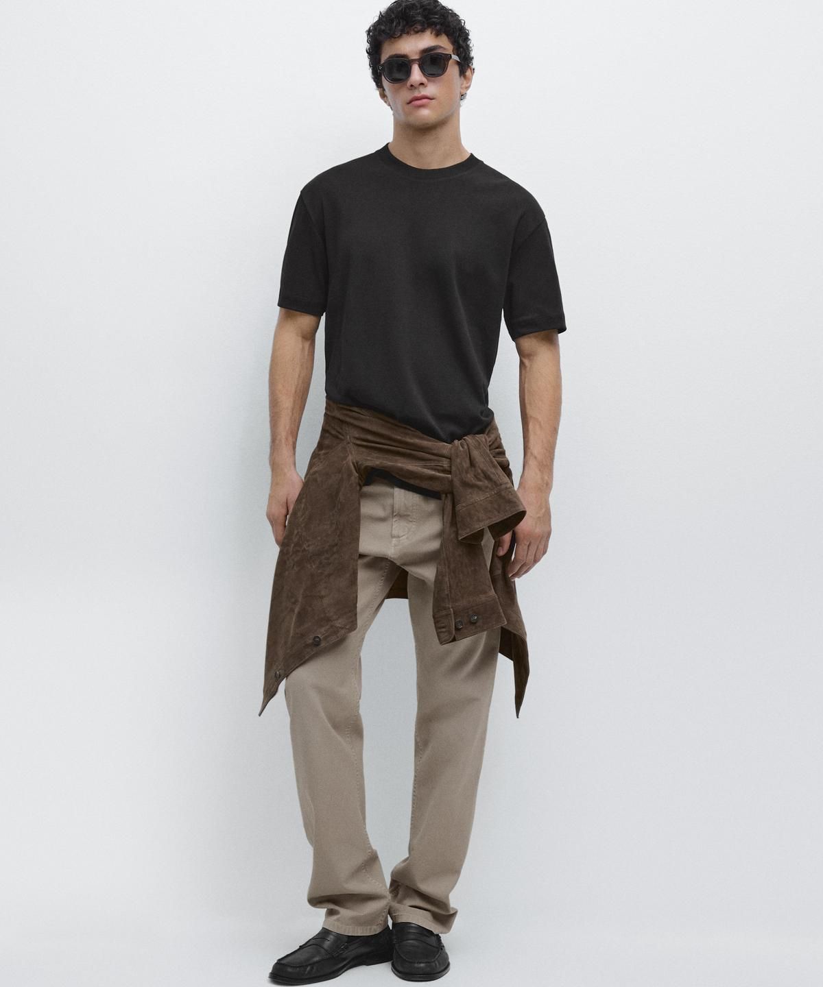 마시모두띠(MASSIMO DUTTI) 100% 코튼 반팔 티셔츠